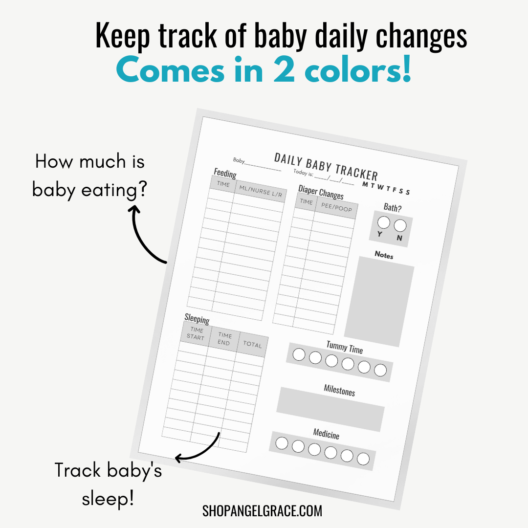 Baby best sale tracker log