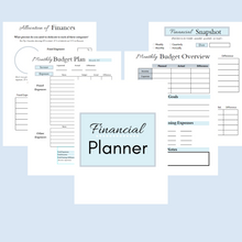 Load image into Gallery viewer, Printable Financial Planner