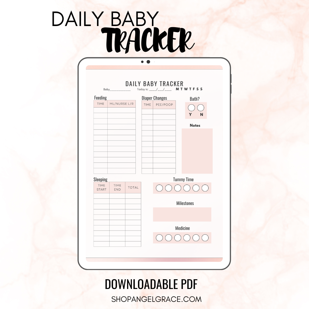 Baby best sale daily tracker