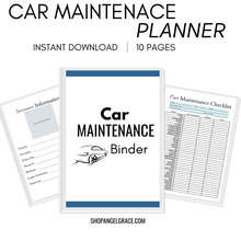 Load image into Gallery viewer, Printable Car Maintenance Binder