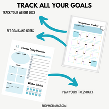 Load image into Gallery viewer, Printable Health &amp; Fitness Planner
