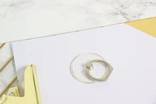 Load image into Gallery viewer, Transparent &amp; Silver Ring Kickstand