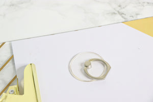 Transparent & Silver Ring Kickstand