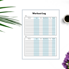 Load image into Gallery viewer, Workout Log Insert